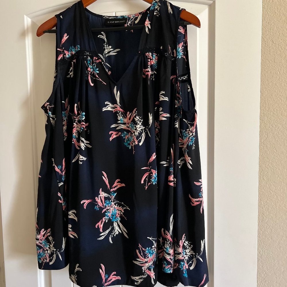 Lane Bryant Swing V-Neck Shell